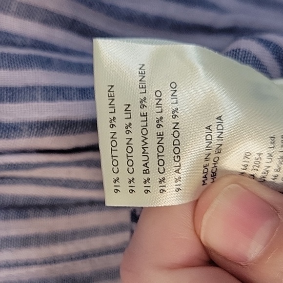 NEW Free People Pale Mauve Stripe Candace Midi Skirt - Picture 7 of 8